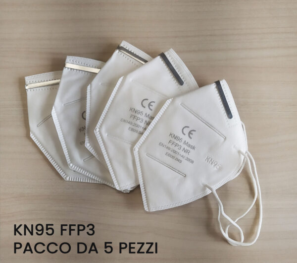 mascherina kn95 ffp3 pacco da 5 ricdar servizi